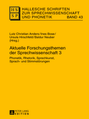 cover image of Aktuelle Forschungsthemen der Sprechwissenschaft 3
